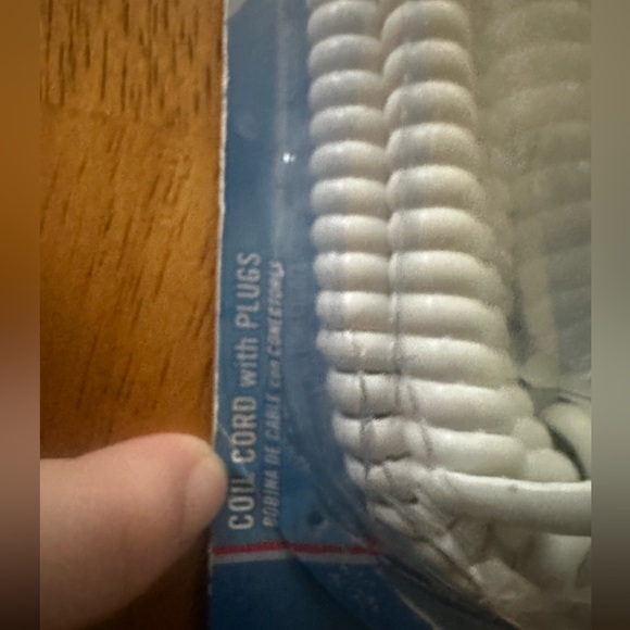 💜 SBC Vintage White Spiral Phone Cord - Picture 8 of 8